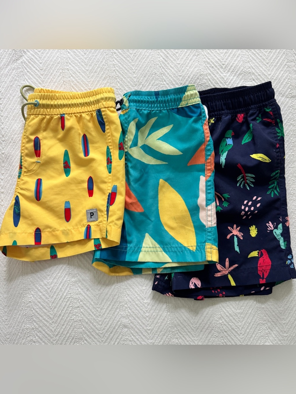 Boys 4-5T Swim Trunk Bundle: Tea, Hanna Andersson, Polarn